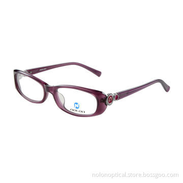 Acetate optical frames, high quality with fashionable design in purple